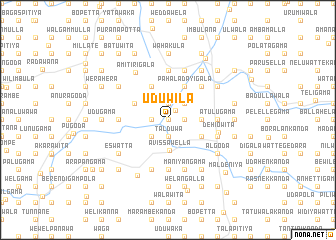 map of Uduwila