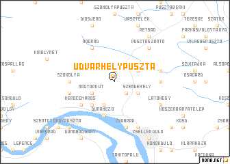 map of Udvarhelypuszta