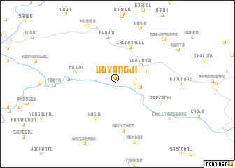 map of Udyangji