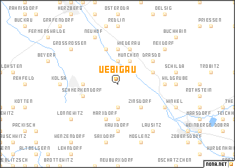 map of Uebigau