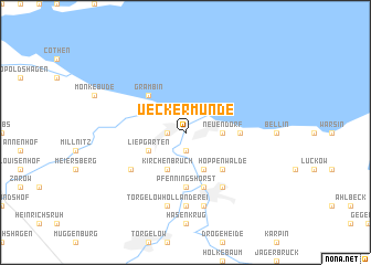 map of Ueckermünde