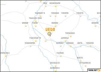 map of Ueda