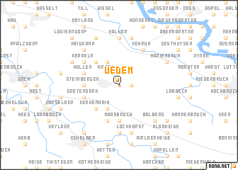 map of Uedem