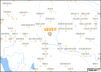 map of Ueken