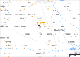 map of Uelitz