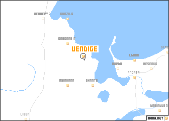 map of Uendige