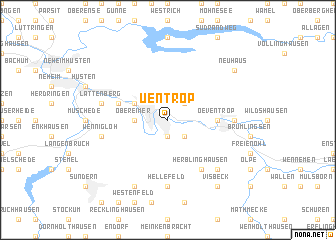 map of Uentrop