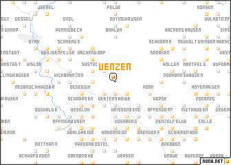 map of Uenzen