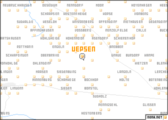 map of Uepsen