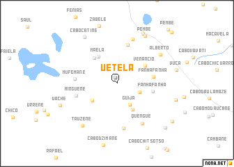 map of Uetela