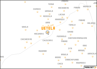map of Uetela