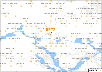 map of Uetz