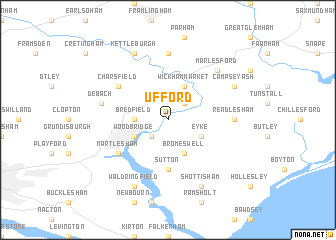 map of Ufford