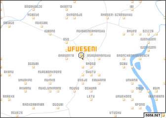 map of Ufueseni