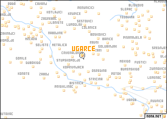 map of Ugarče