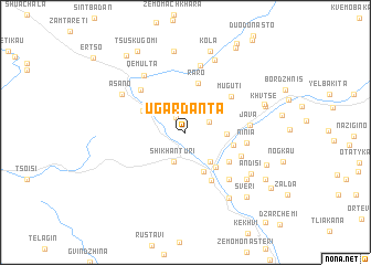 map of Ugardanta