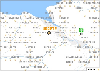 map of Ugarte