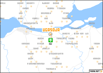 map of Uga Soja