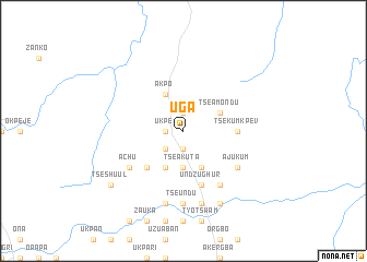 map of Uga