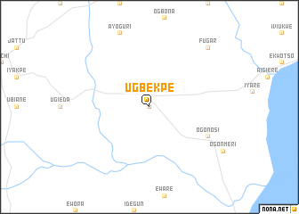 map of Ugbekpe