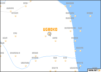 map of Ugboko