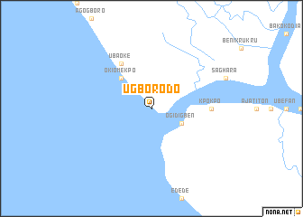 map of Ugborodo
