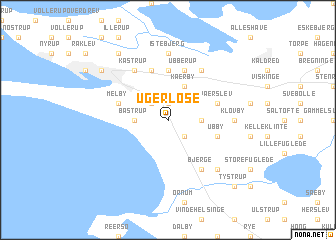 map of Ugerløse