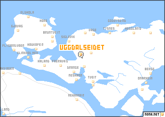 map of Uggdalseidet