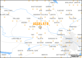 map of Uggelsta