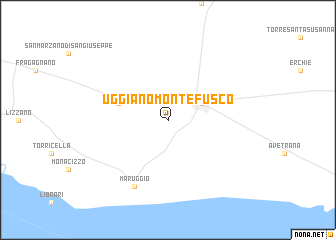 map of Uggiano Montefusco