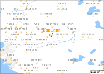 map of Ugglarp