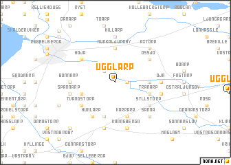 map of Ugglarp