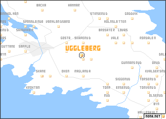 map of Uggleberg