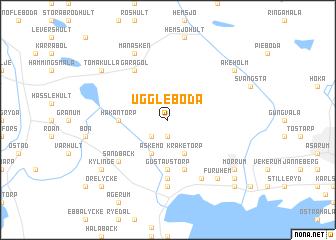 map of Uggleboda