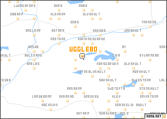 map of Ugglebo