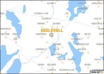 map of Ugglekull