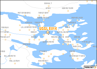 map of Ugglevik