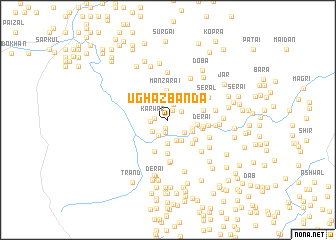 map of Ughaz Bānda