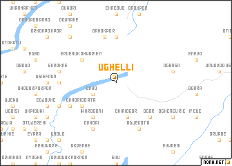 map of Ughelli