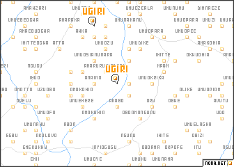 map of Ugiri