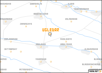 map of Ugledar
