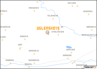 map of Uglenskoye