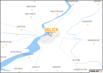 map of Uglich