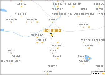 map of Uglovka