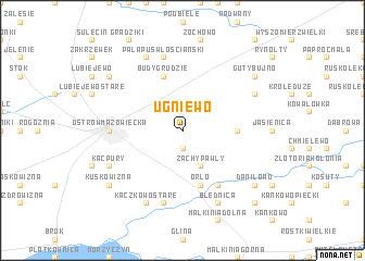 map of Ugniewo