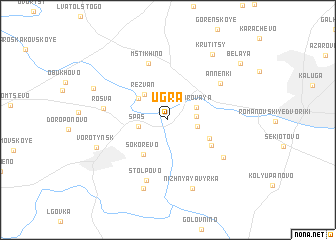 map of Ugra