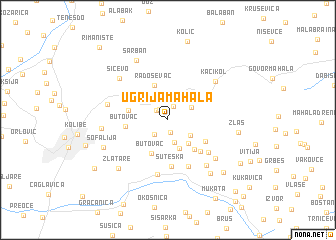 map of Ugrija Mahala