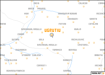 map of Ugruţiu