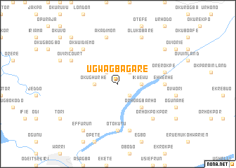 map of Ugwagbagare