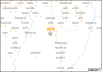 map of Uhie